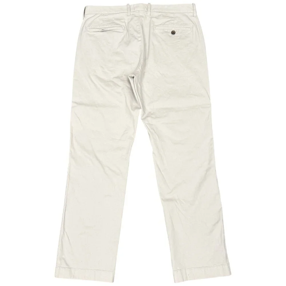 J. CREW Men's Straight-fit Flex Cream-Khaki Chino Pant H3186 | Size 33 X 30‎